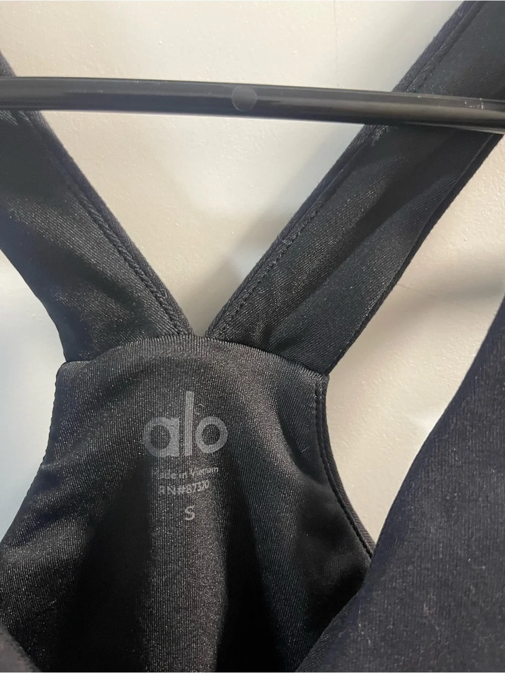 ALO Yoga Black Crossback Sports Bra